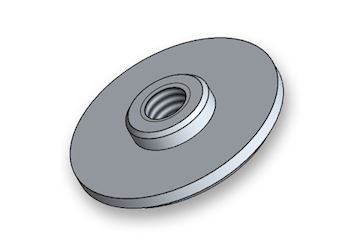 Chain protector thread fitting washer M6 alu