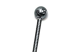 Brake rod safety cable complete with fork