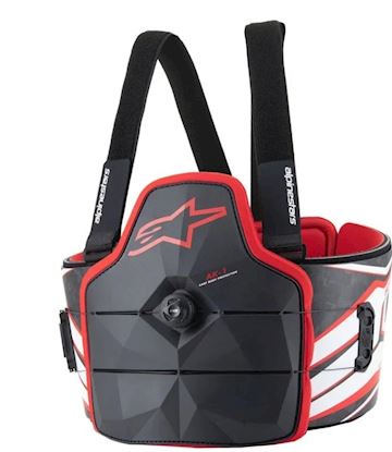 Alpinestars ak 1 kids bodyprotector fia gekeurd S/M