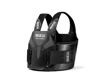 Sparco ribbeschermer pro carbon zwart