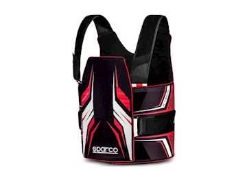 Sparco rib protector K-Track 8870 zwart/rood