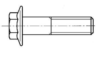 Allen screw with flange 8x40